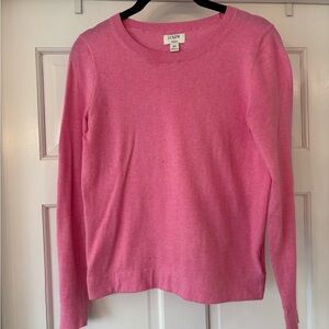J Crew Teddie Sweater
Crew neck

100% cotton 
Size XS
Pink